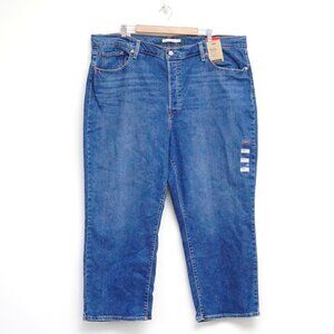 Levi's Women's Plus Size Ribcage Straight Ankle Jeans 24W NWT
